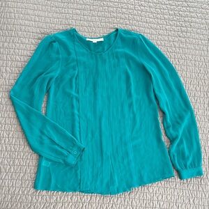 LOFT Pleated Front Blouse, XXS